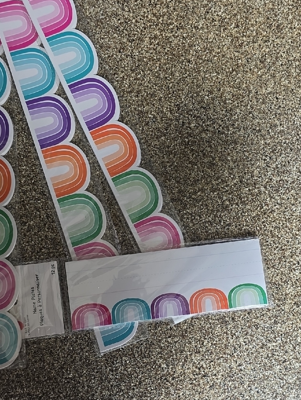 Back to Class Rainbow Scallop Border Stickers - Multi Color - Picture 4 of 4